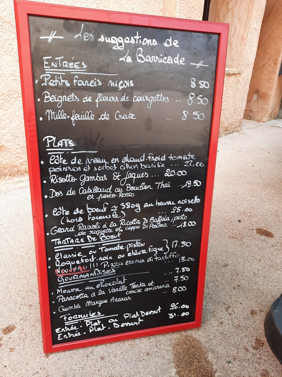 Menu La Barricade-8