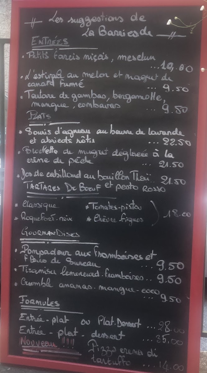 Menu La Barricade-9