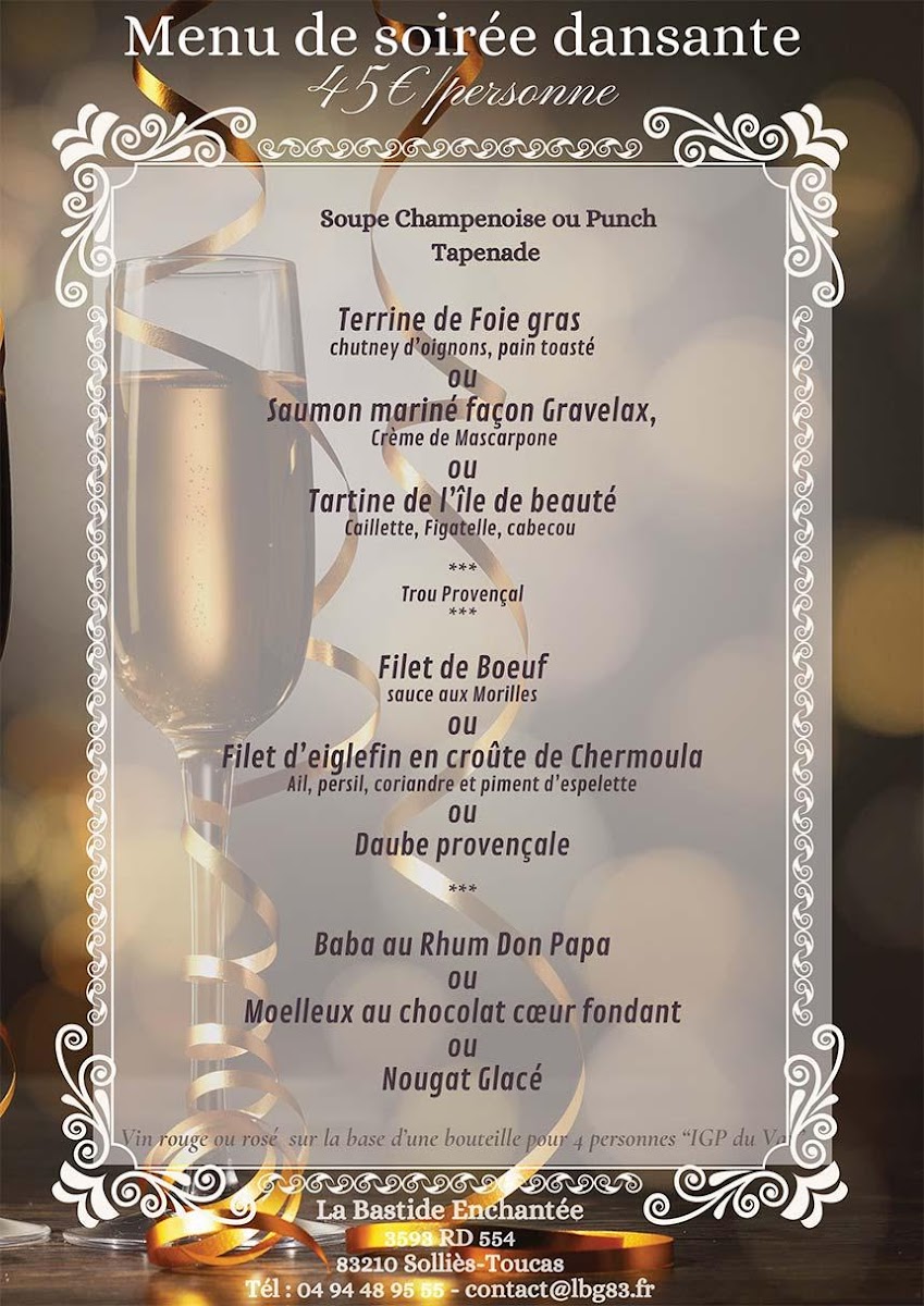 Menu La Bastide Enchantée-1