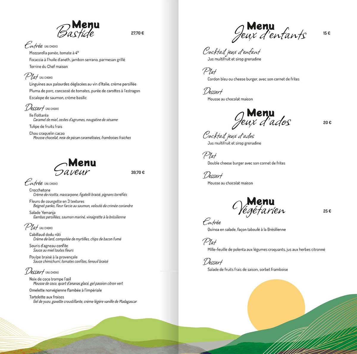 Menu La Bastide Enchantée-3