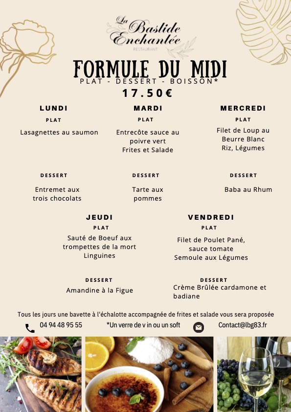 Menu La Bastide Enchantée-5