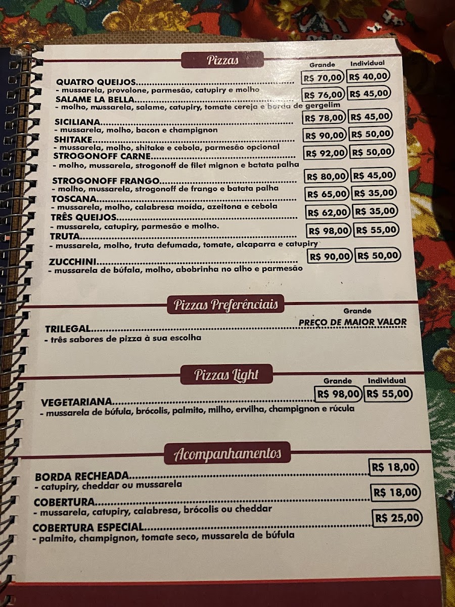 Menu La Bella Pizzaria, Chopperia E Restaurante-2