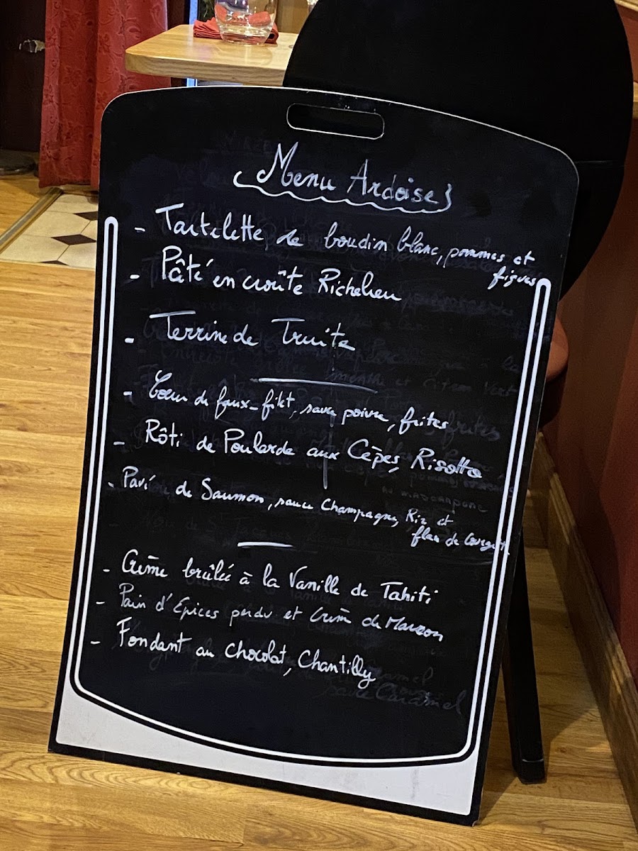 Menu La Belle Epoque-1