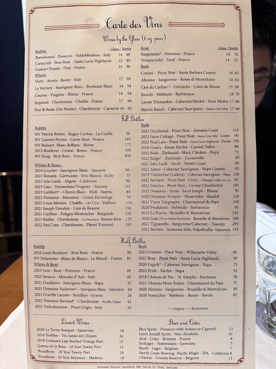 Menu La Bicyclette Restaurant-5