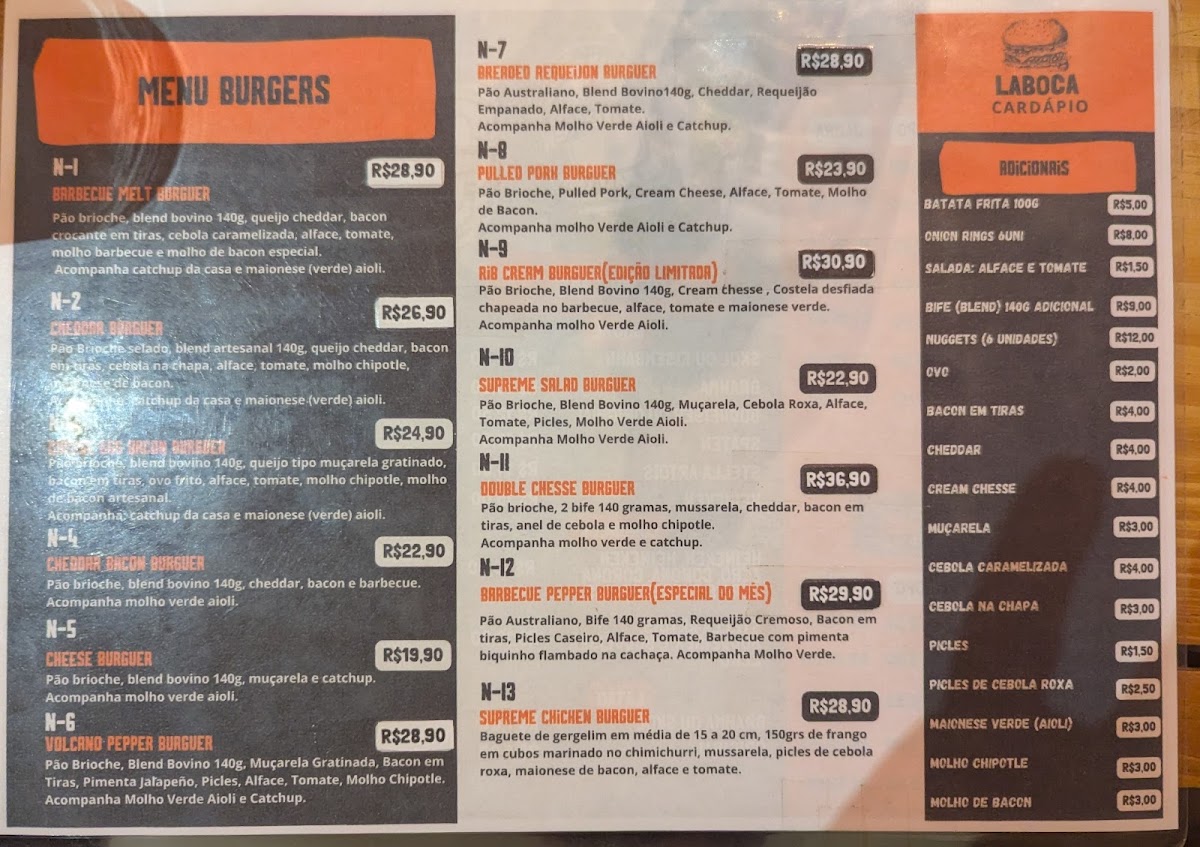 Menu La Boca Hamburgueria-4