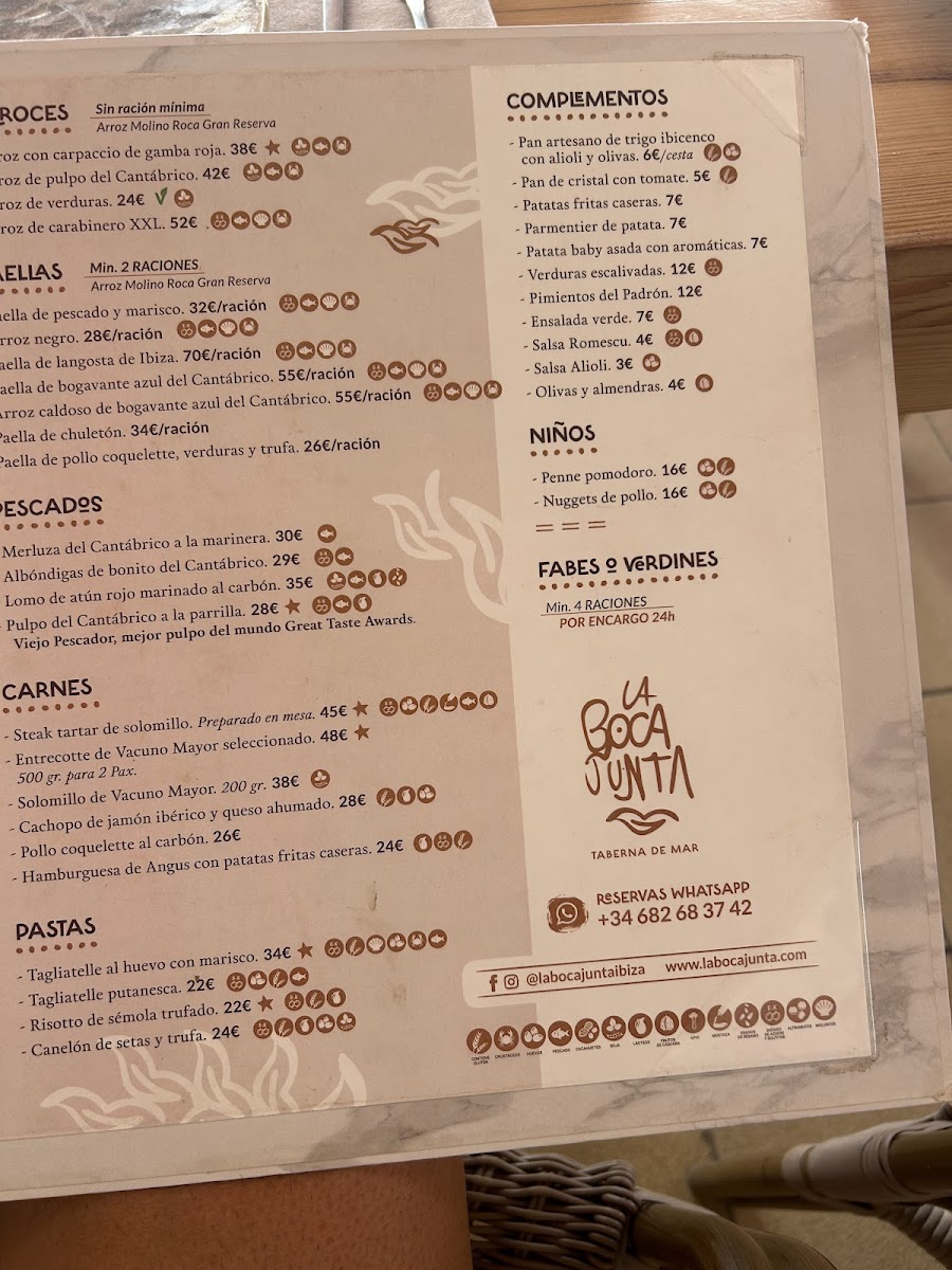 Menu La Boca Junta Taberna De Mar-4