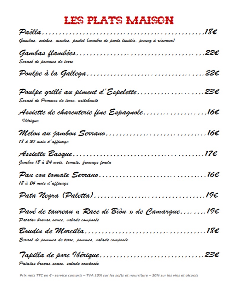Menu La Bodega-1