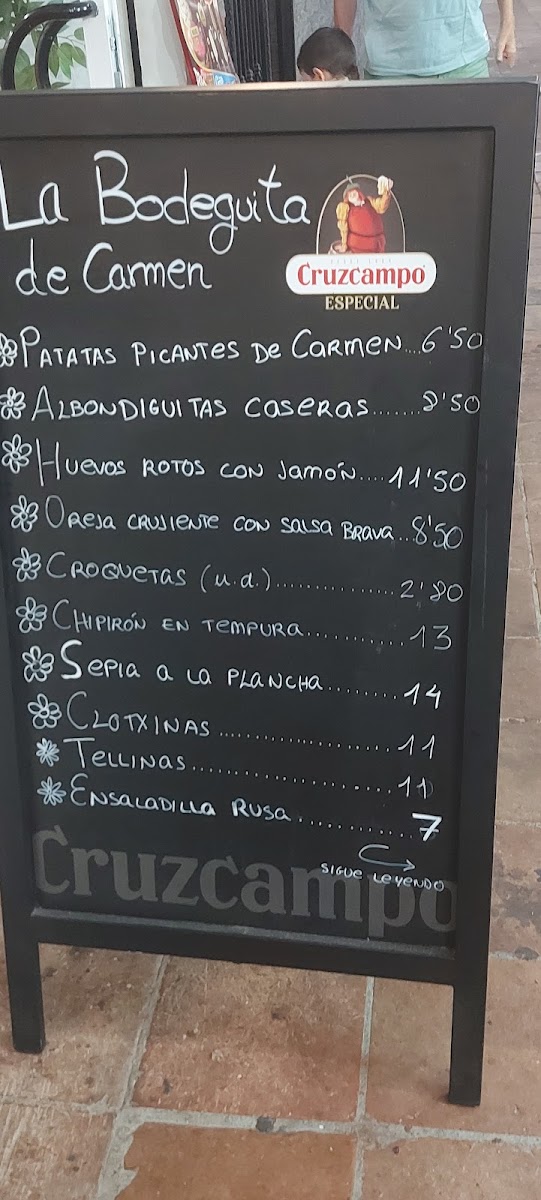 Menu La Bodeguita De Carmen-2