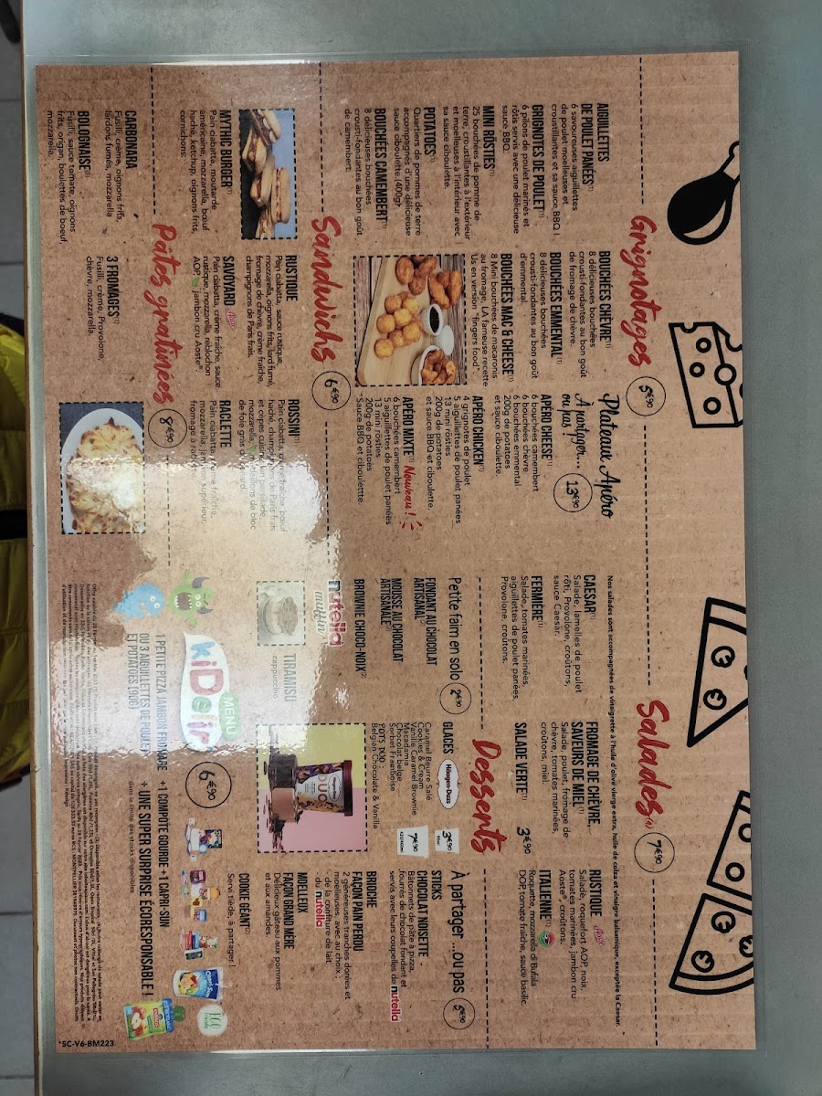 Menu La Boite A Pizza Châlons En Champagne-4