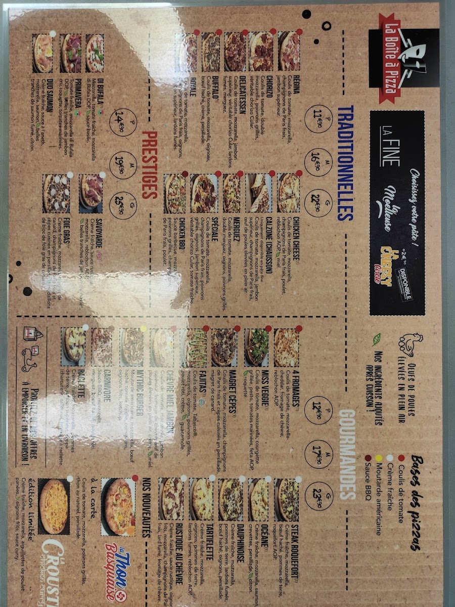 Menu La Boite A Pizza Châlons En Champagne-5