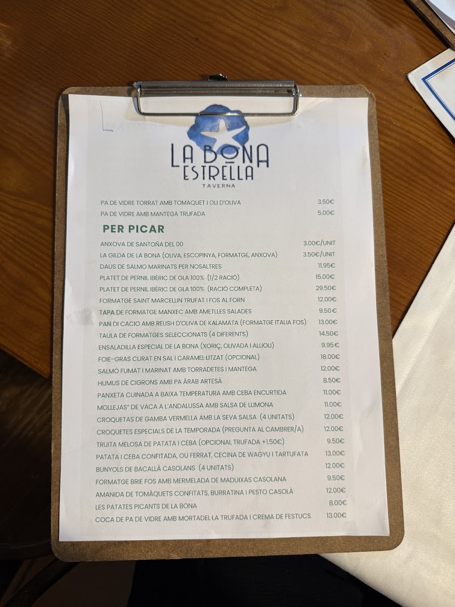 Menu La Bona Estrella-2