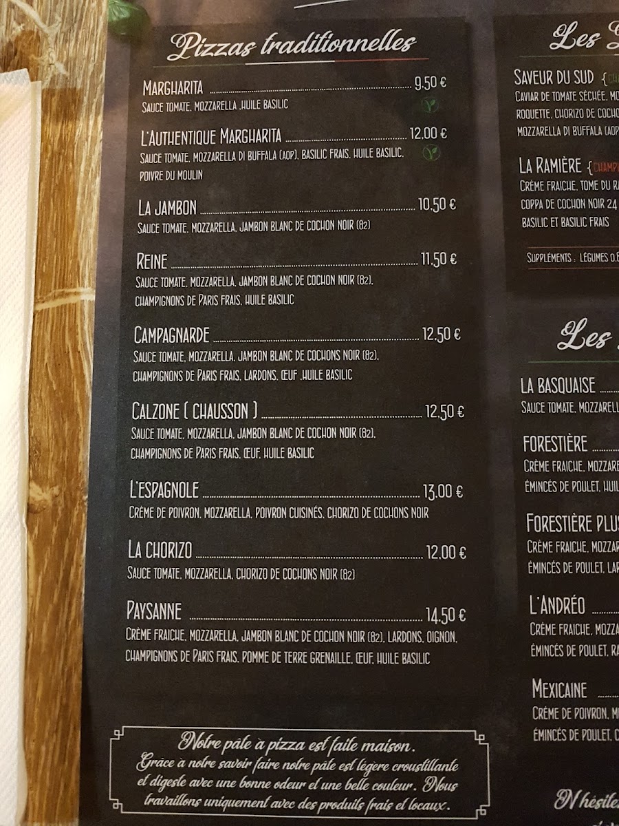 Menu La Bonne Pizz' Caussade-3