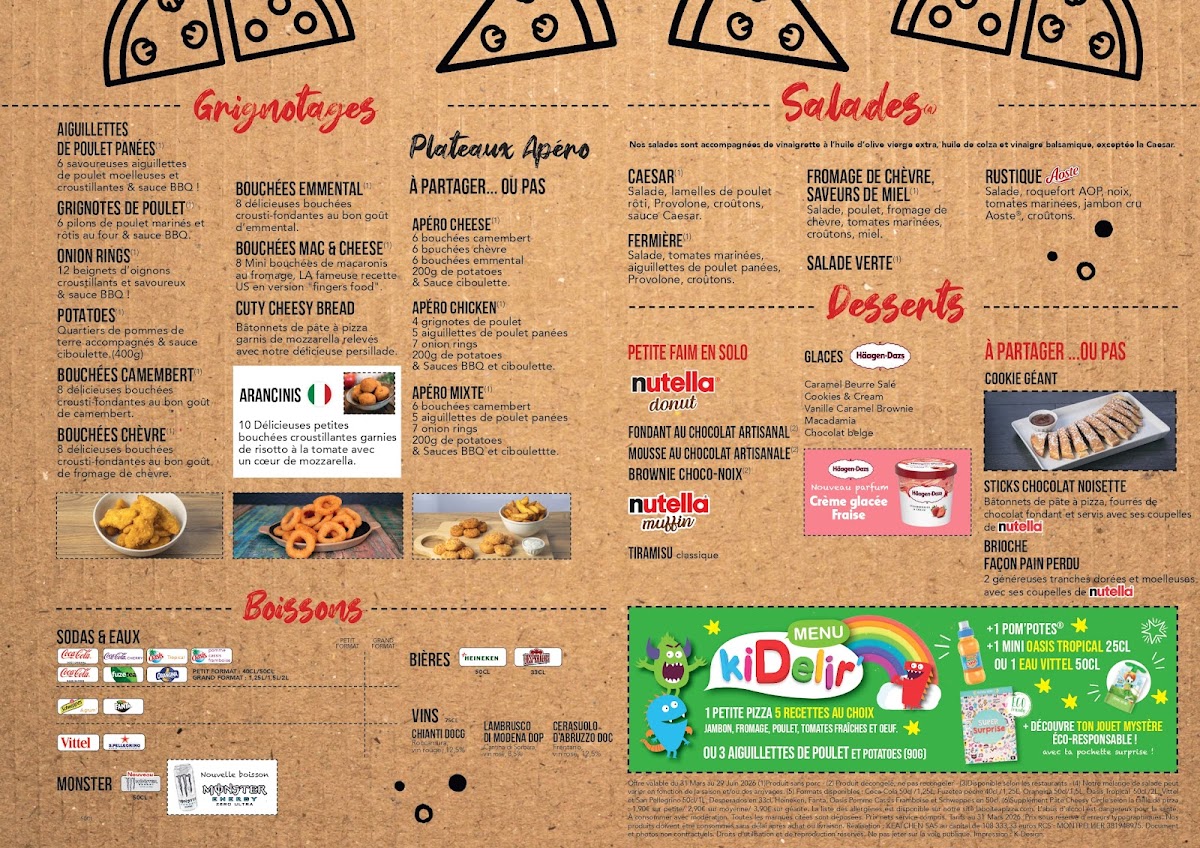 Menu La Boîte A Pizza Cognac-2