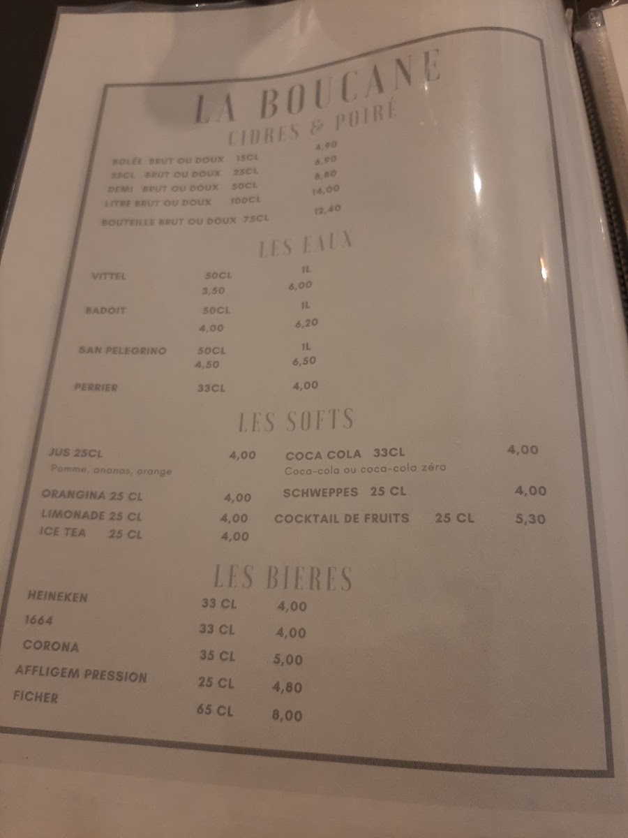 Menu La Boucane Aulnay Sous Bois-4