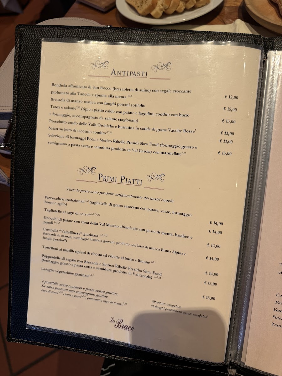 Menu La Brace - Hotel Ristorante Bar-10