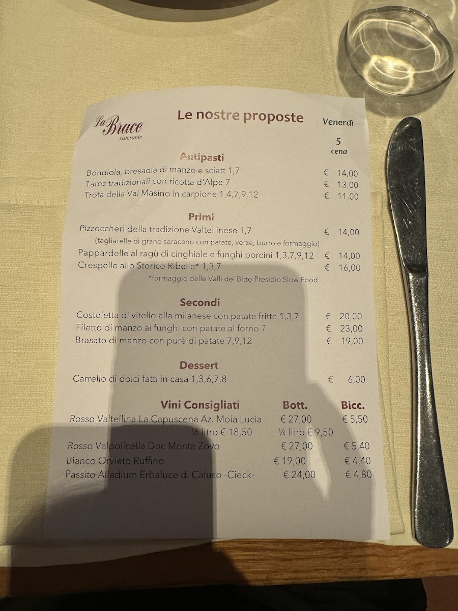 Menu La Brace - Hotel Ristorante Bar-6