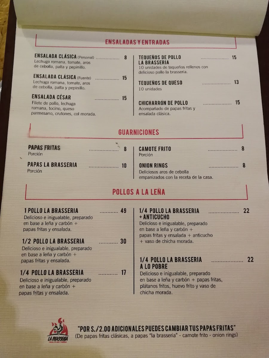 Menu La Brasseria-1