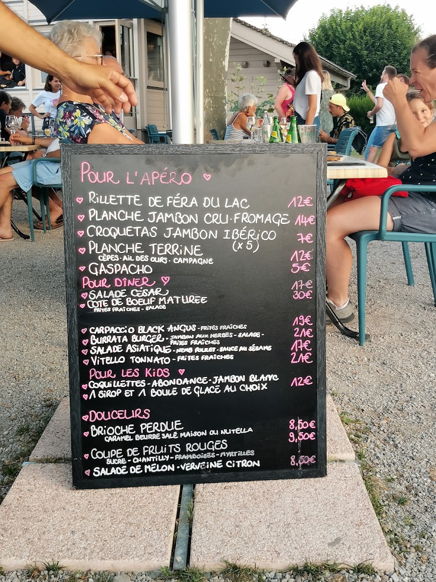 Menu La Brasserie Du Chalet Du Port-1