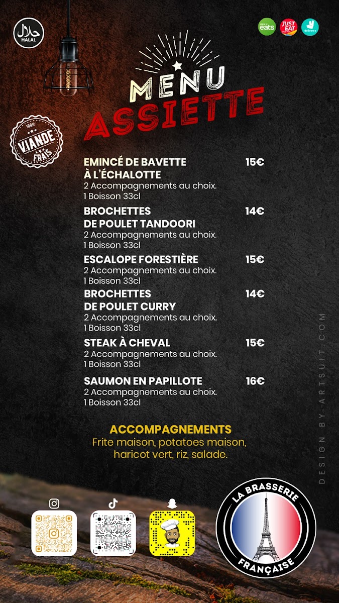Menu La Brasserie Française-1