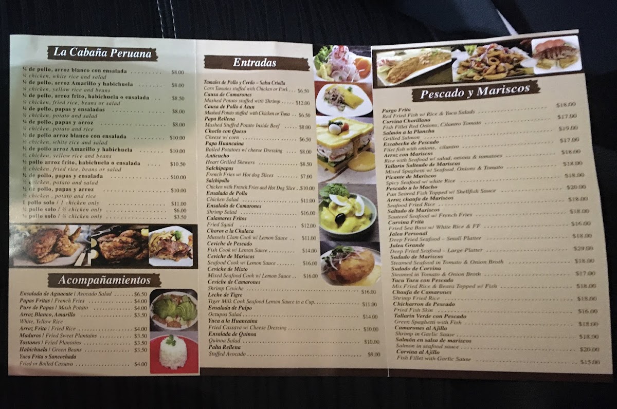 Menu La Cabaña Peruana-1