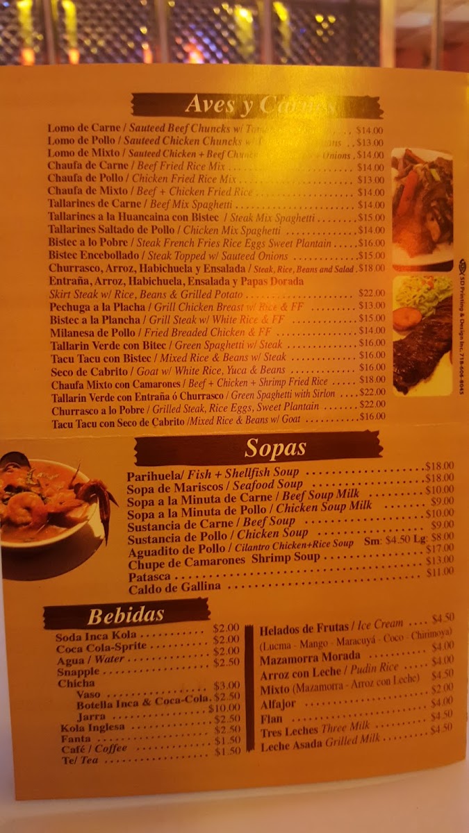 Menu La Cabaña Peruana-3