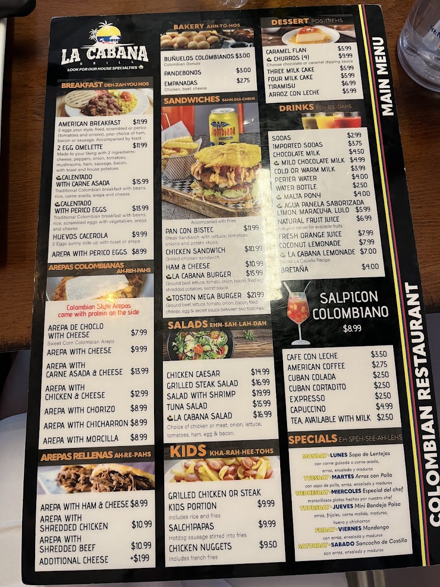 Menu La Cabana Grill-3