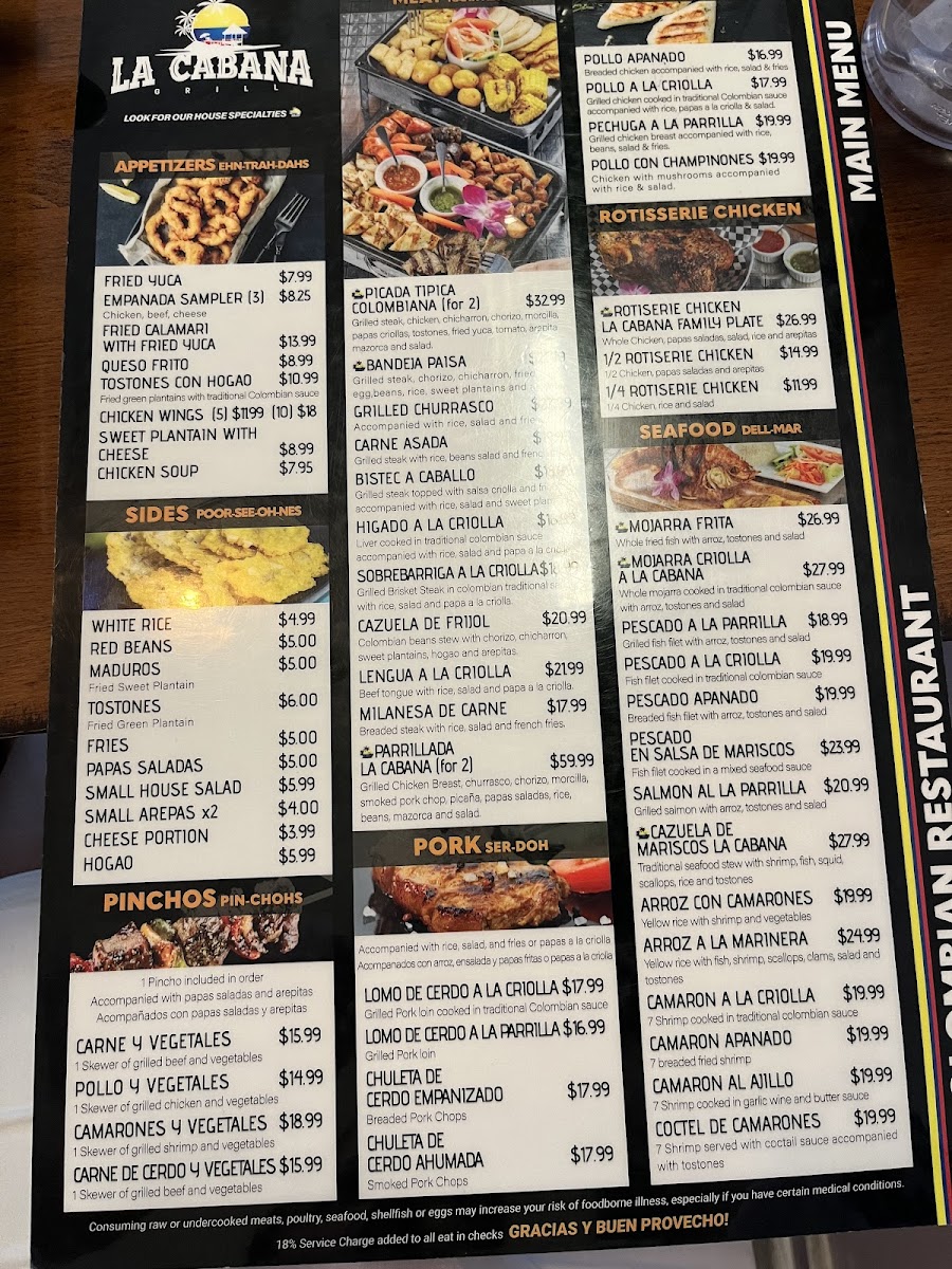 Menu La Cabana Grill-4