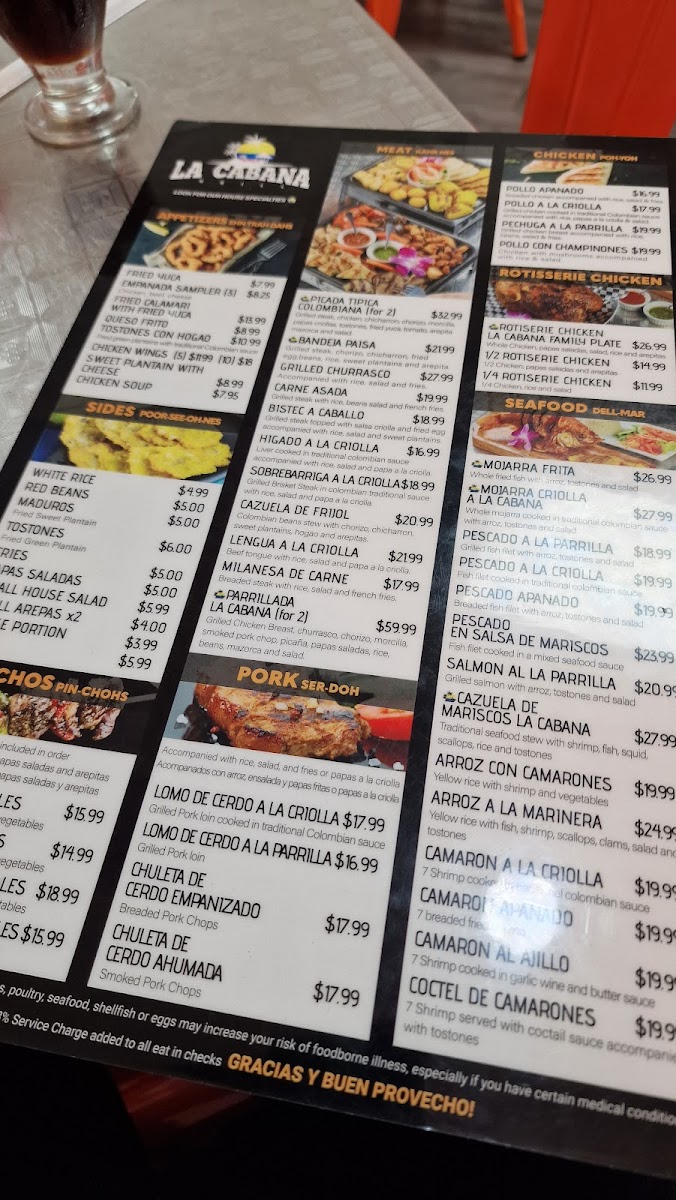 Menu La Cabana Grill-7