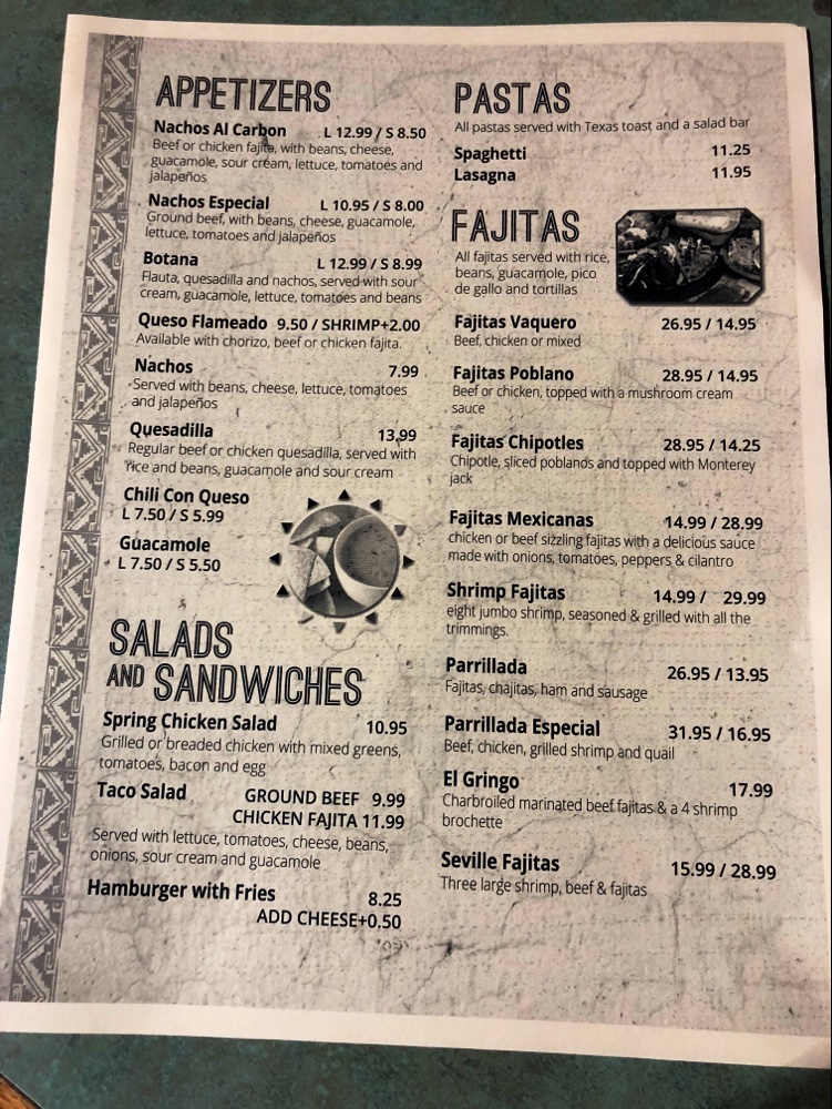 Menu La Cabana-1