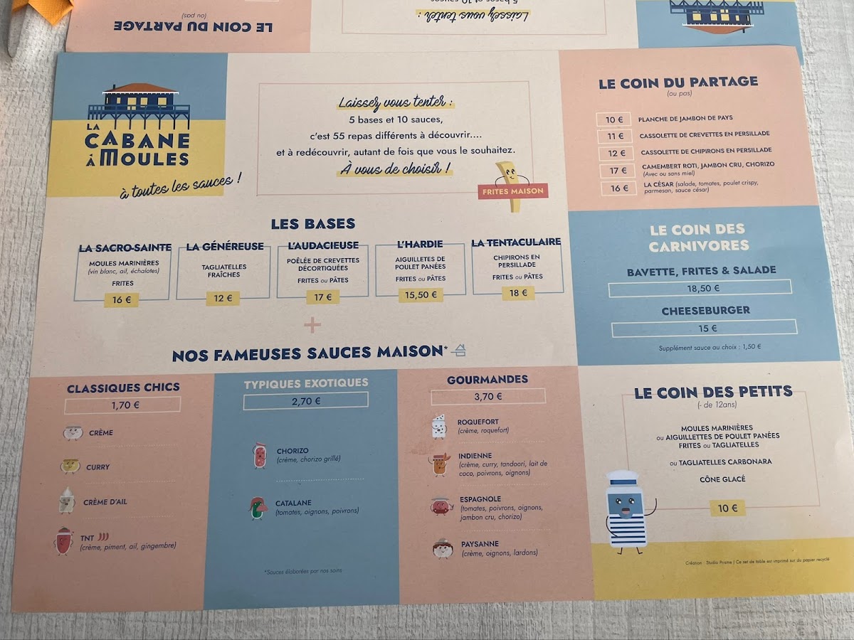 Menu La Cabane À Moules La Teste De Buch-4