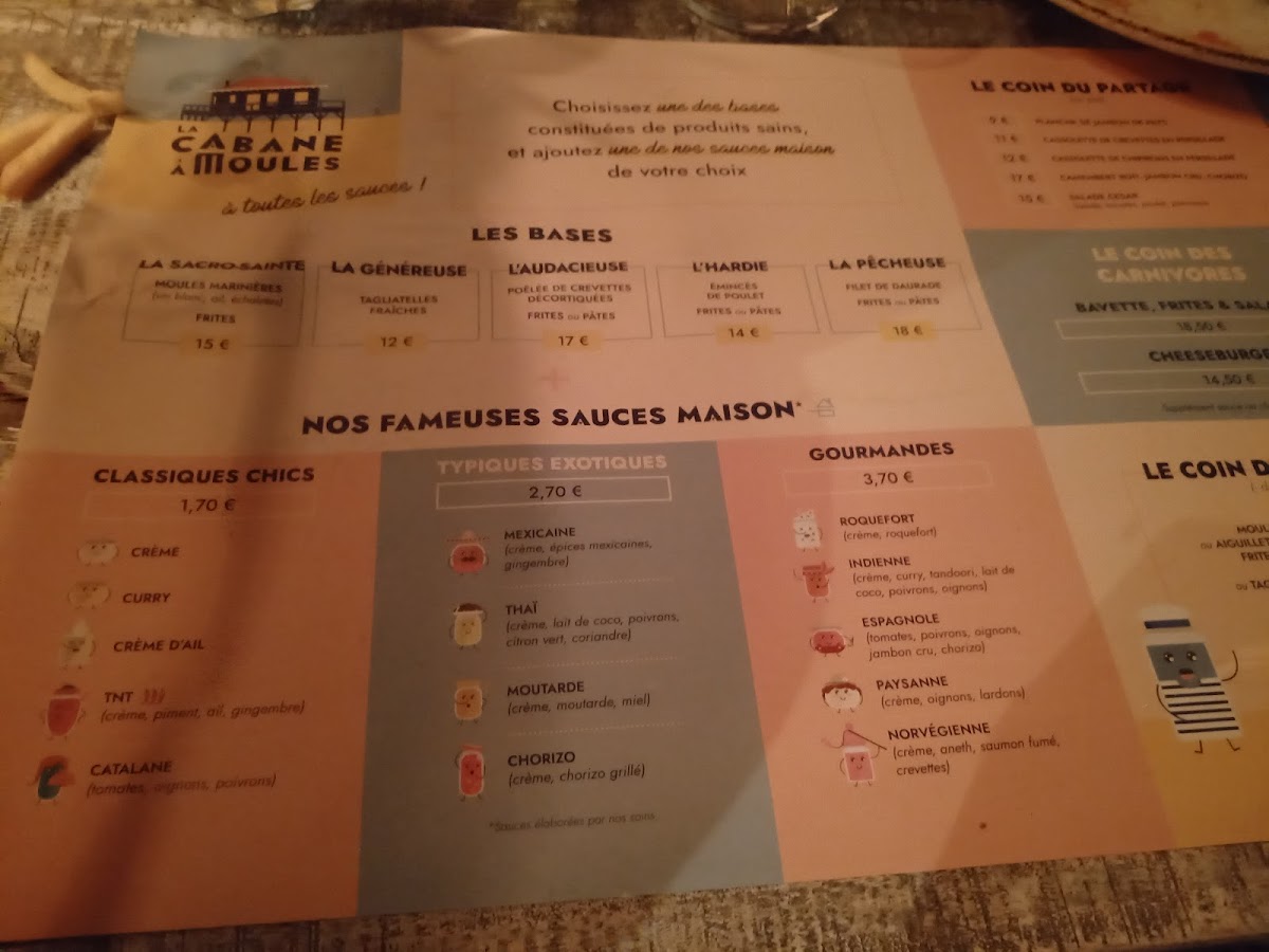 Menu La Cabane À Moules La Teste De Buch-6