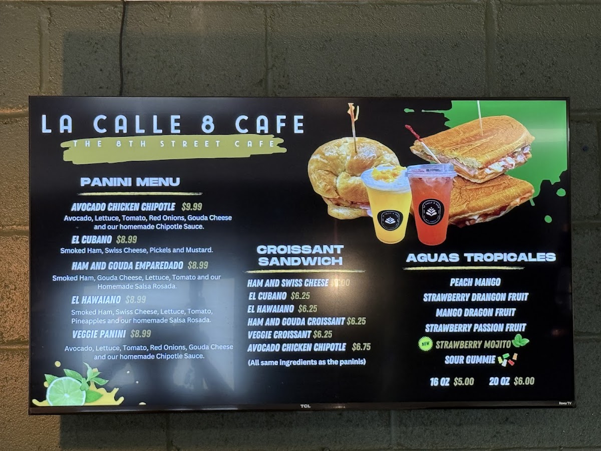 Menu La Calle 8 Cafe-1