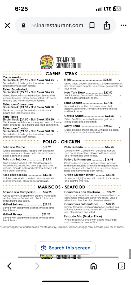 Menu La Campesina Restaurant-10