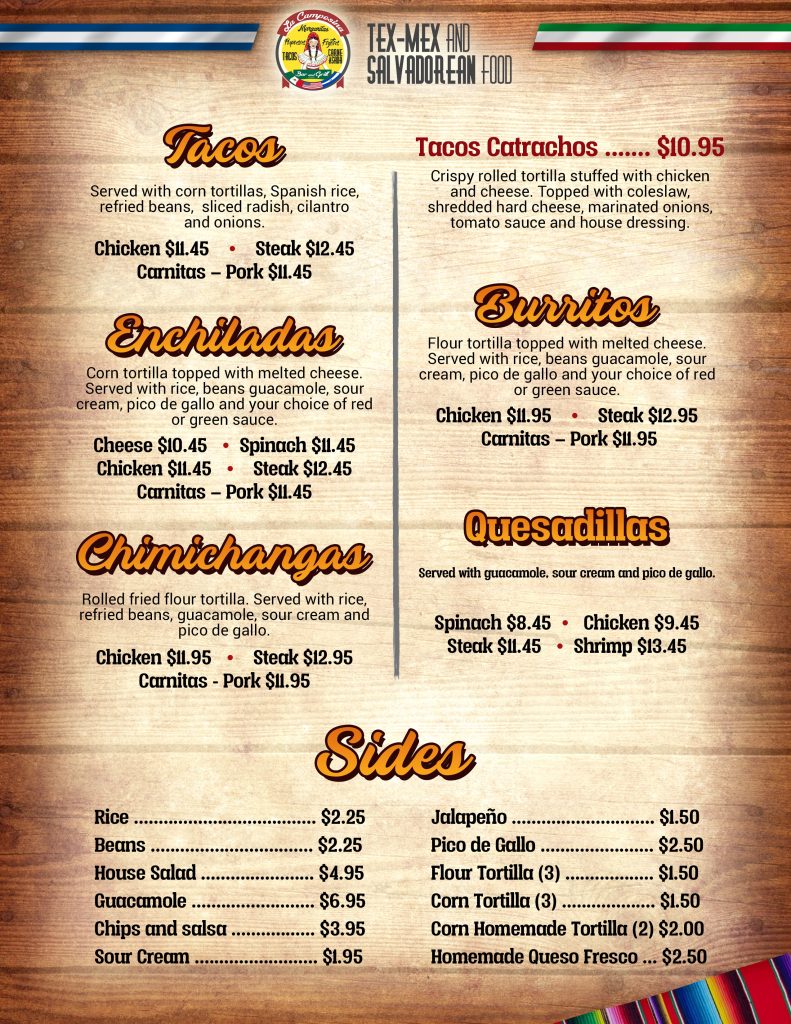 Menu La Campesina Restaurant-8