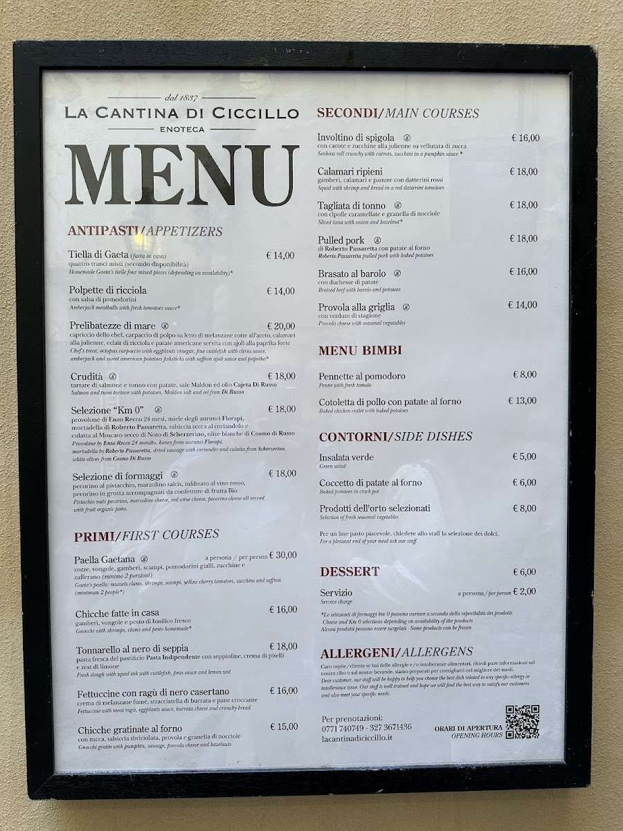 Menu La Cantina Di Ciccillo-2