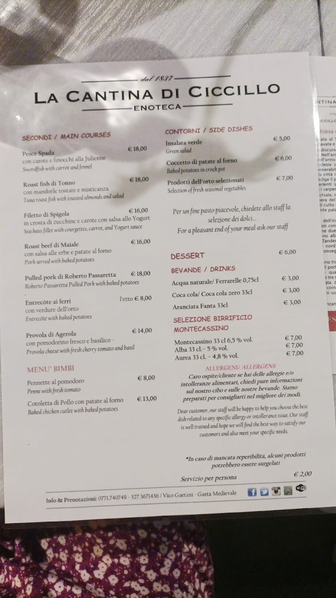 Menu La Cantina Di Ciccillo-6