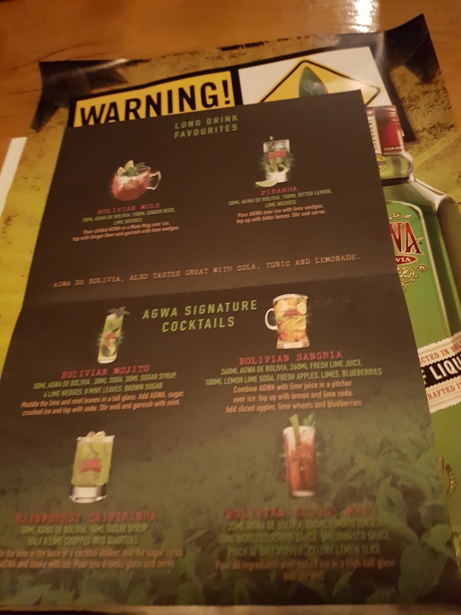 Menu La Cantina Schoten-1