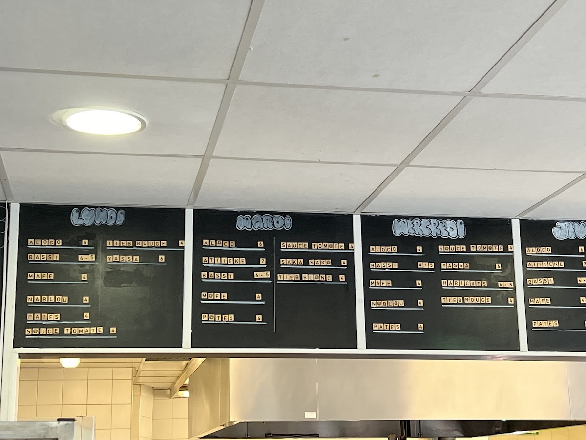 Menu La Cantine De Kayes-1