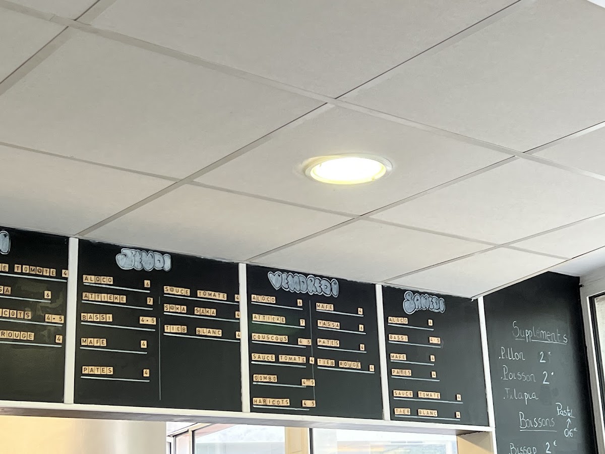 Menu La Cantine De Kayes-2