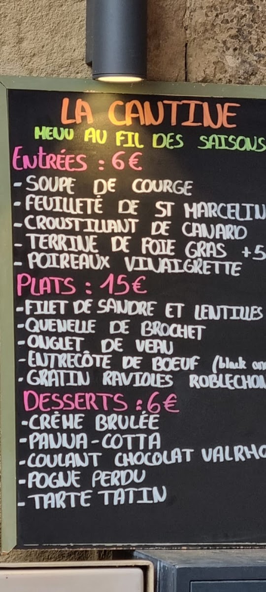 Menu La Cantine-10