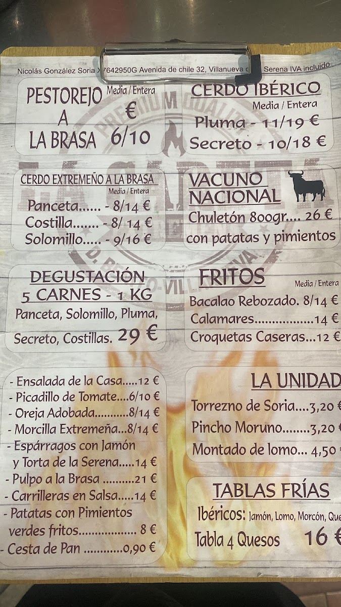 Menu La Careta Extremeña-2