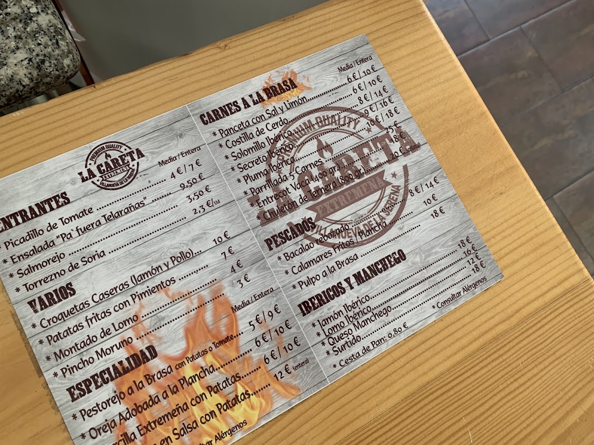 Menu La Careta Extremeña-5