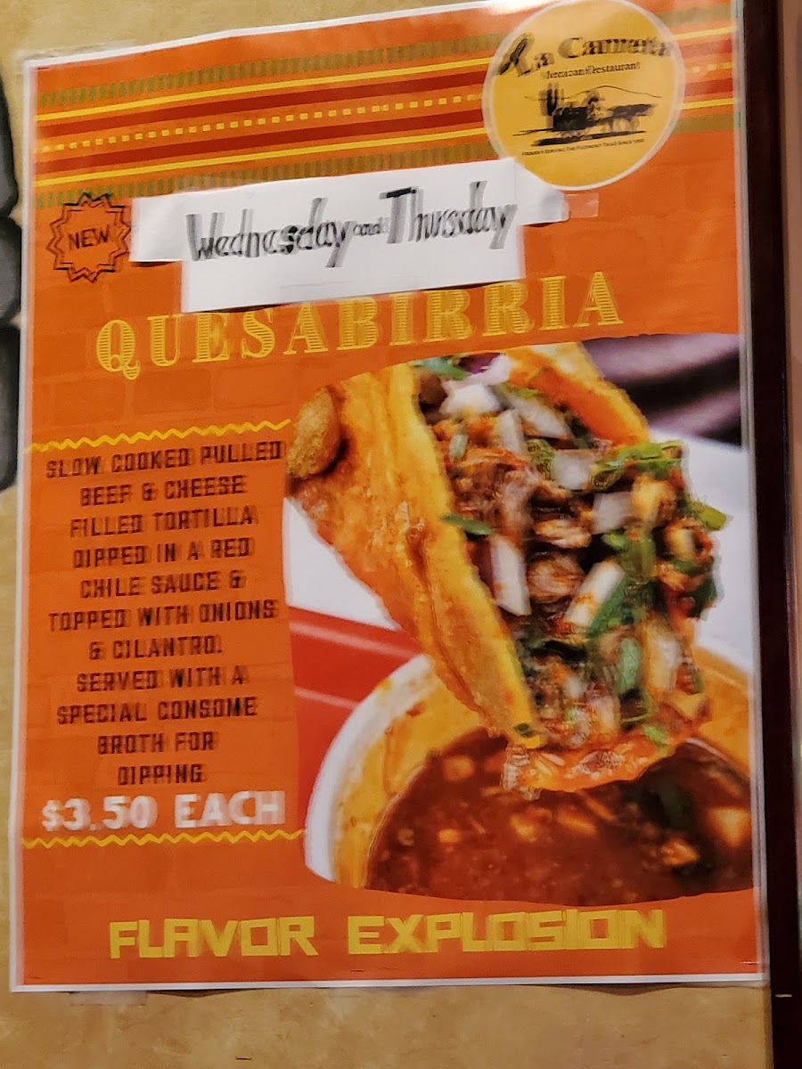 Menu La Carreta Mexican Restaurant-5