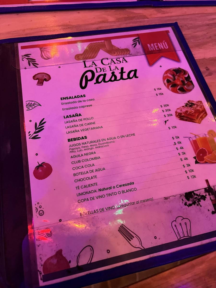 Menu La Casa De La Pasta-4