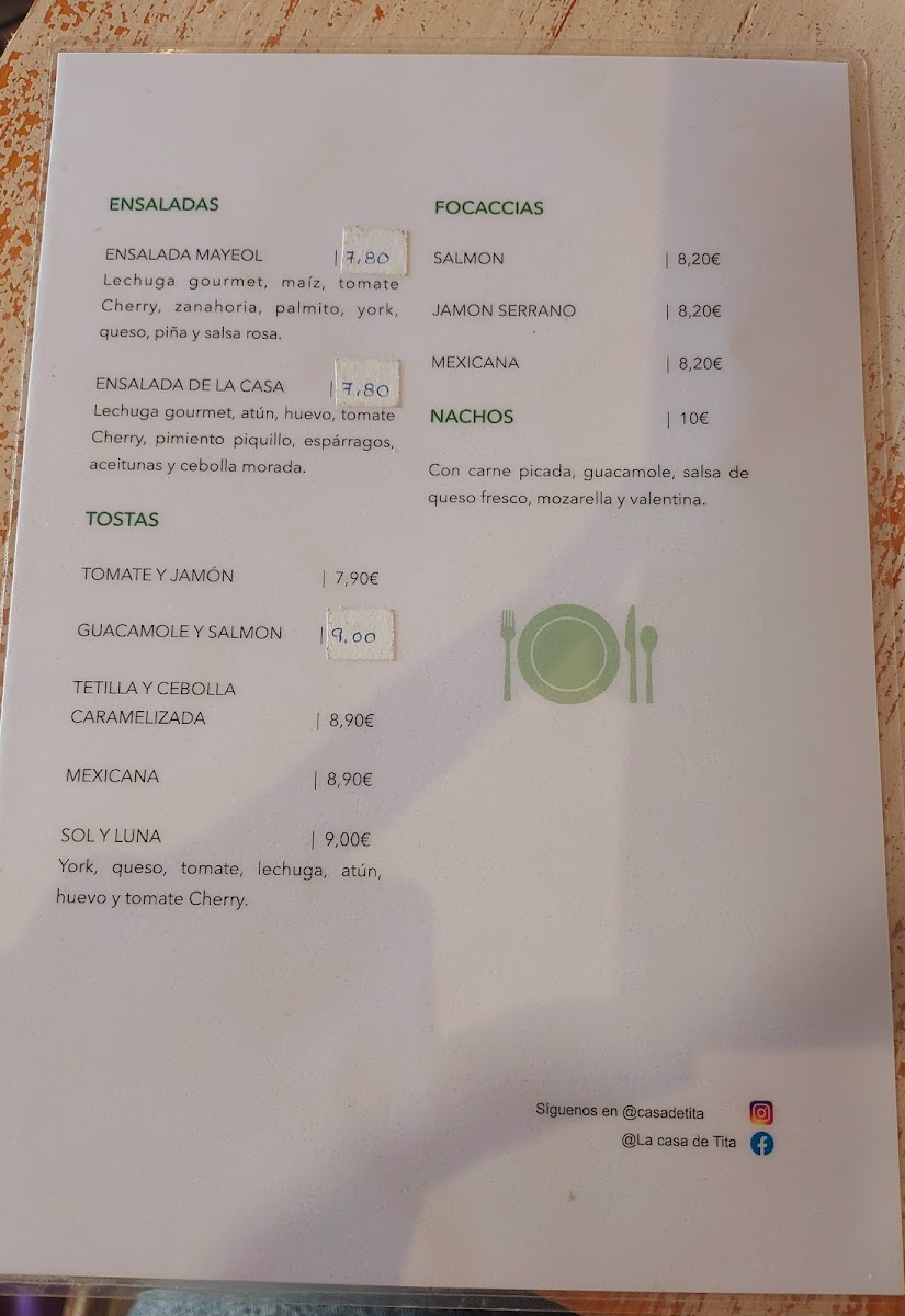 Menu La Casa De Tita-2