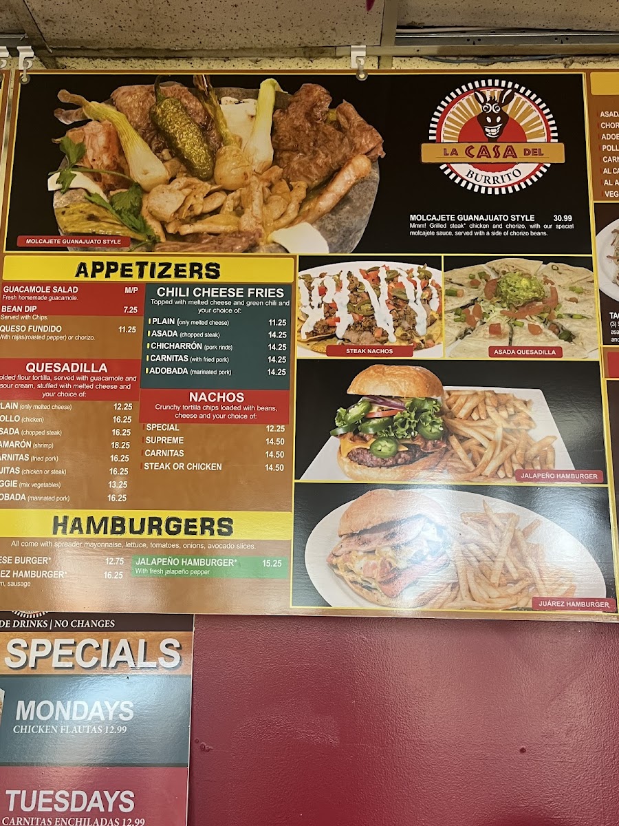 Menu La Casa Del Burrito-10