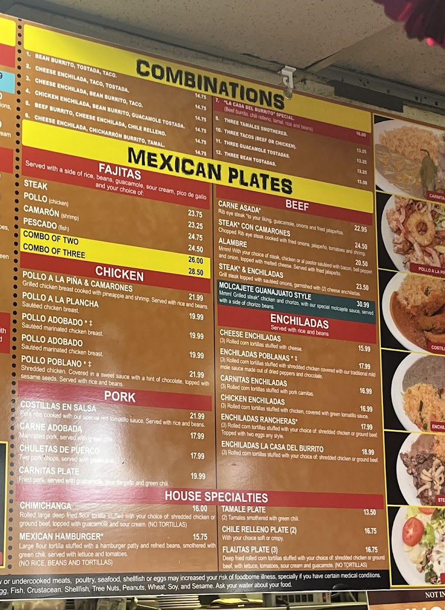 Menu La Casa Del Burrito-7