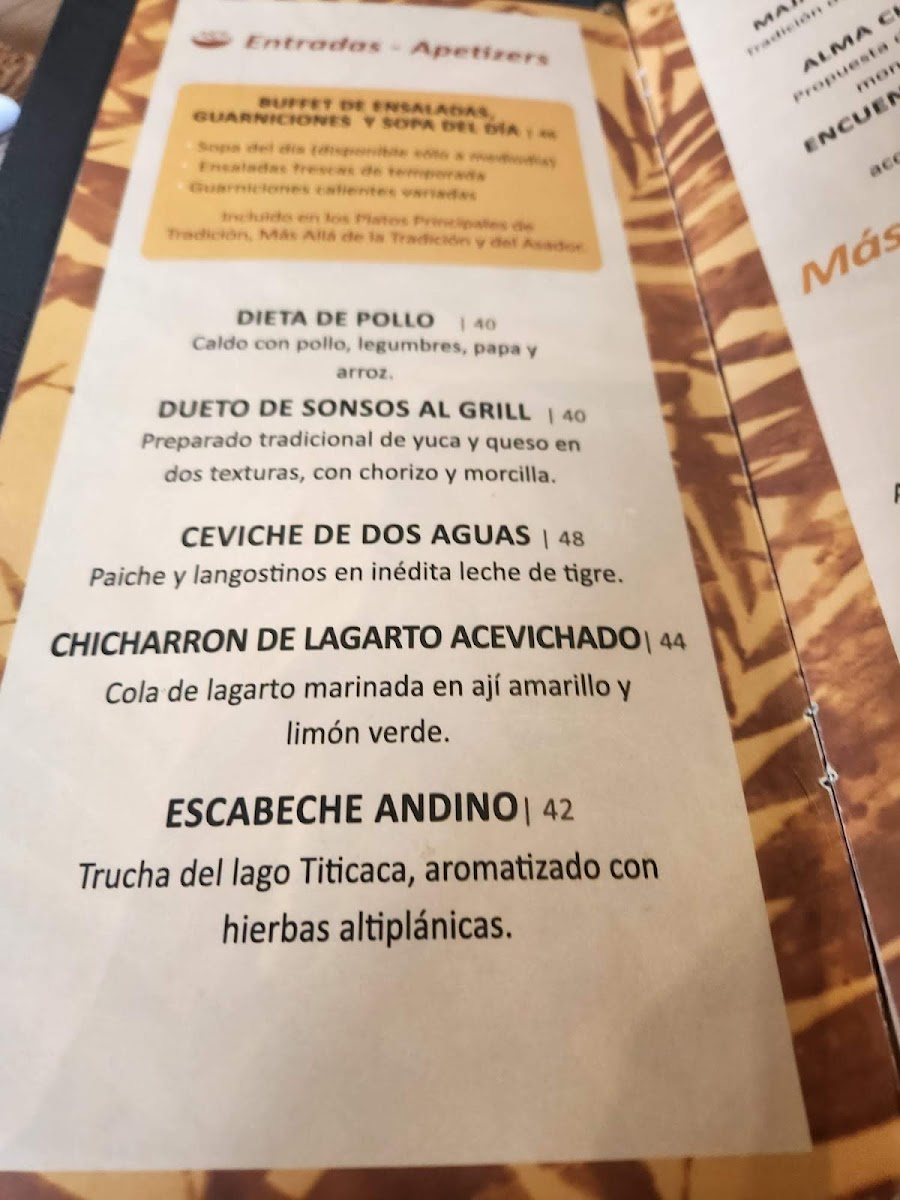 Menu La Casa Del Camba - Restaurant- La Paz-2