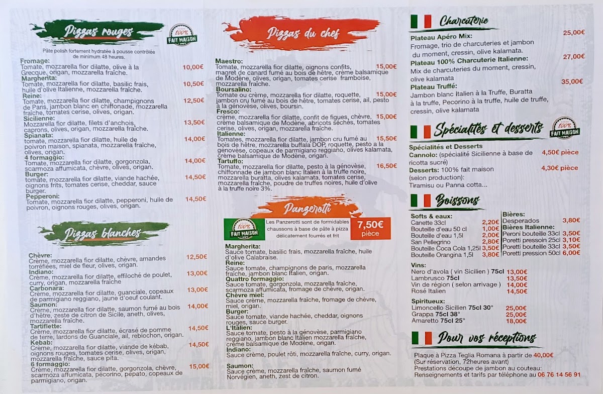 Menu La Casa Del Gusto Murviel-Lès-Béziers-1