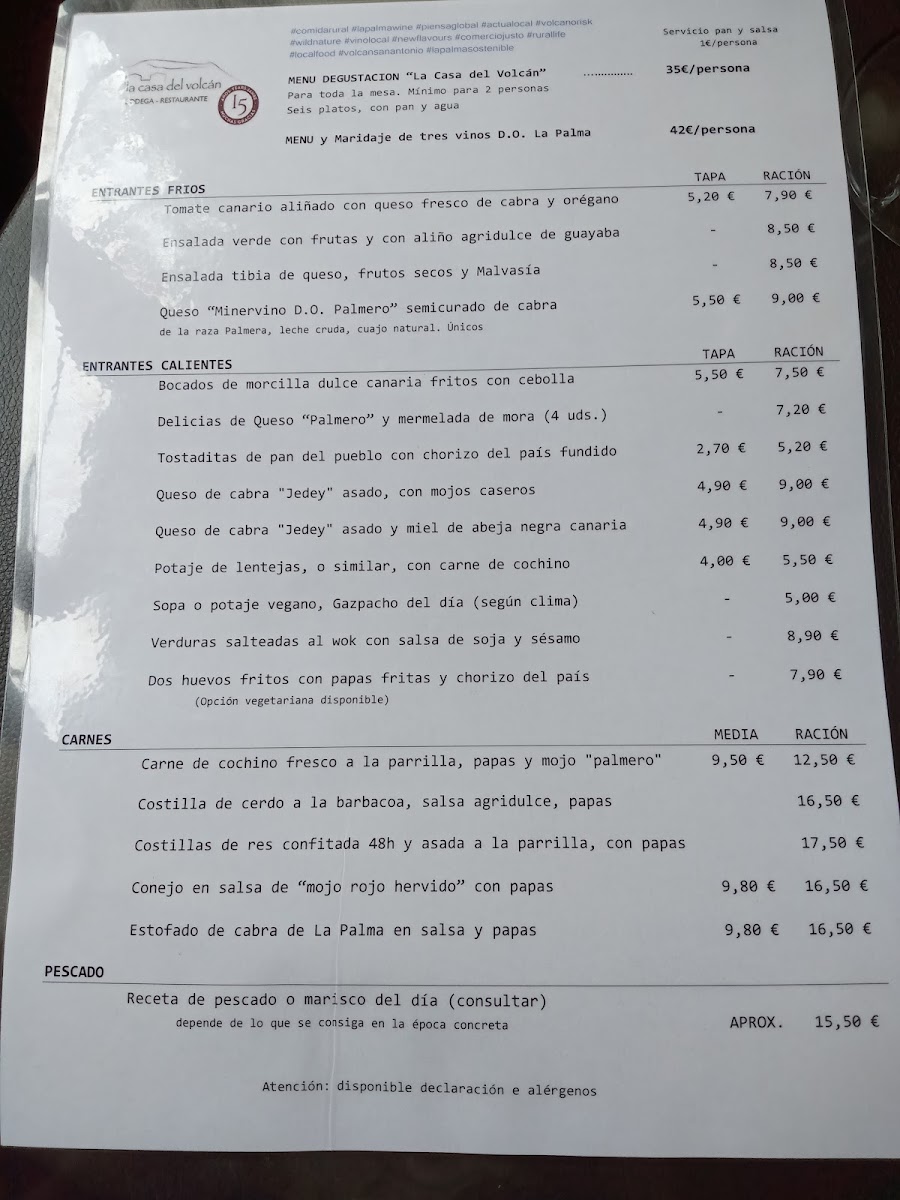 Menu La Casa Del Volcán-1